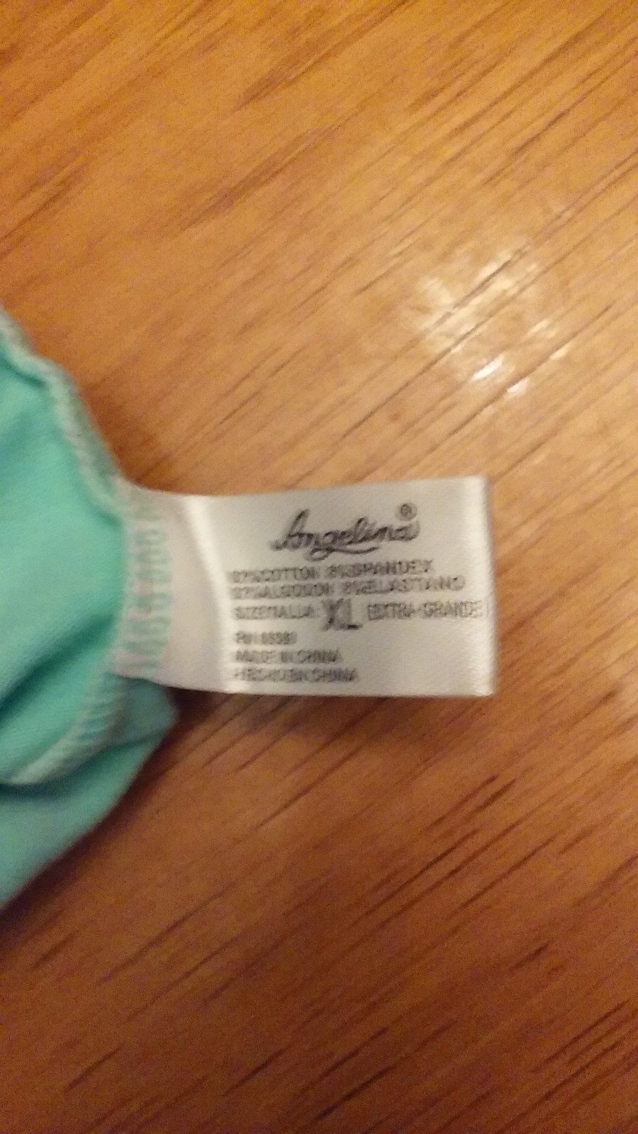 Angelina Brand Panties (2) Blue & Green w/ Cute Front Print Hipster Underwear XL