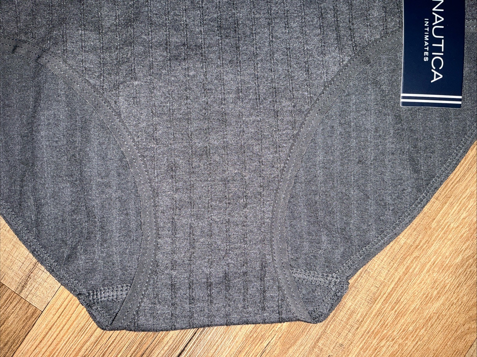 Nautica One Pair Hipster Panty GRAPHITE GRAY Rayon Nylon Spandex Blend M NWT