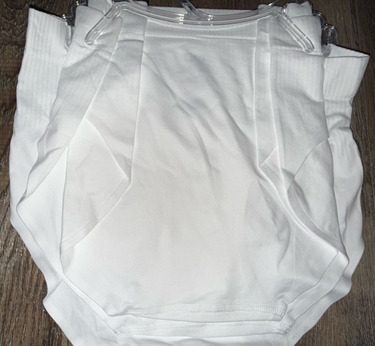 Bali ~ 3-Pair Womens Seamless Brief Underwear Panties Nylon Blend White ~ S