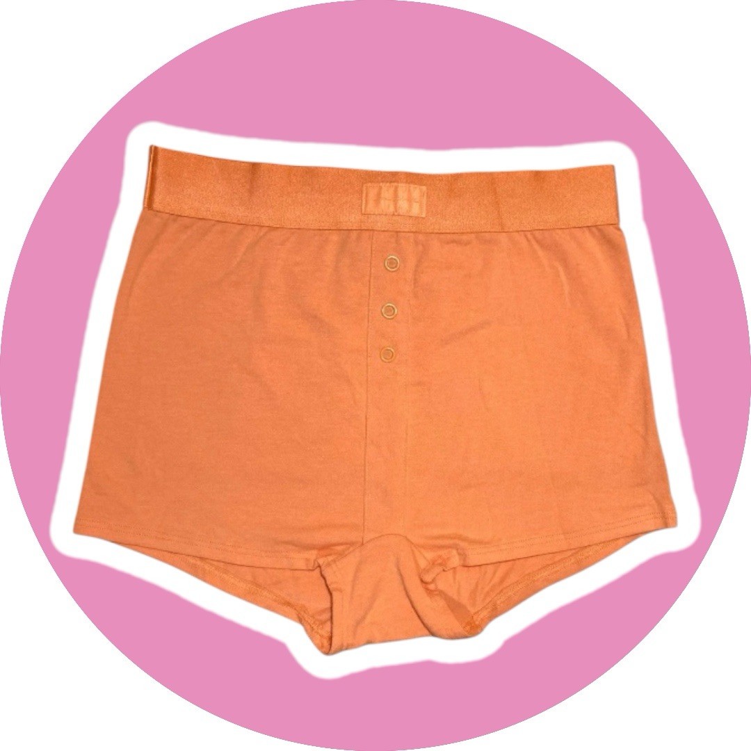 Victoria Secret PINK High Waist Shortie Boyshort Coral Cream Size Small – NWT