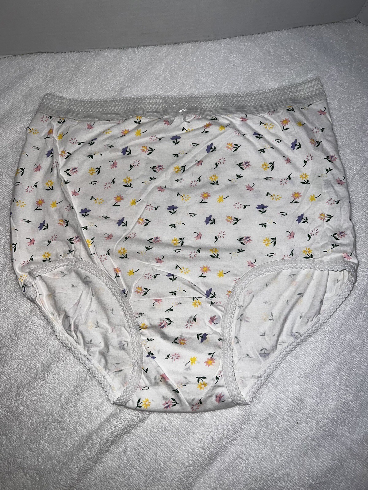 Women Full Coverage Panties Cotton Intimate Fashion By Teri Floral 6pk Size 10