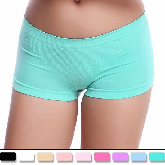 4 Packs Lot Women’s Sexy Seamless Boyshorts Boxer Shorts Panties Hip 32”-37”