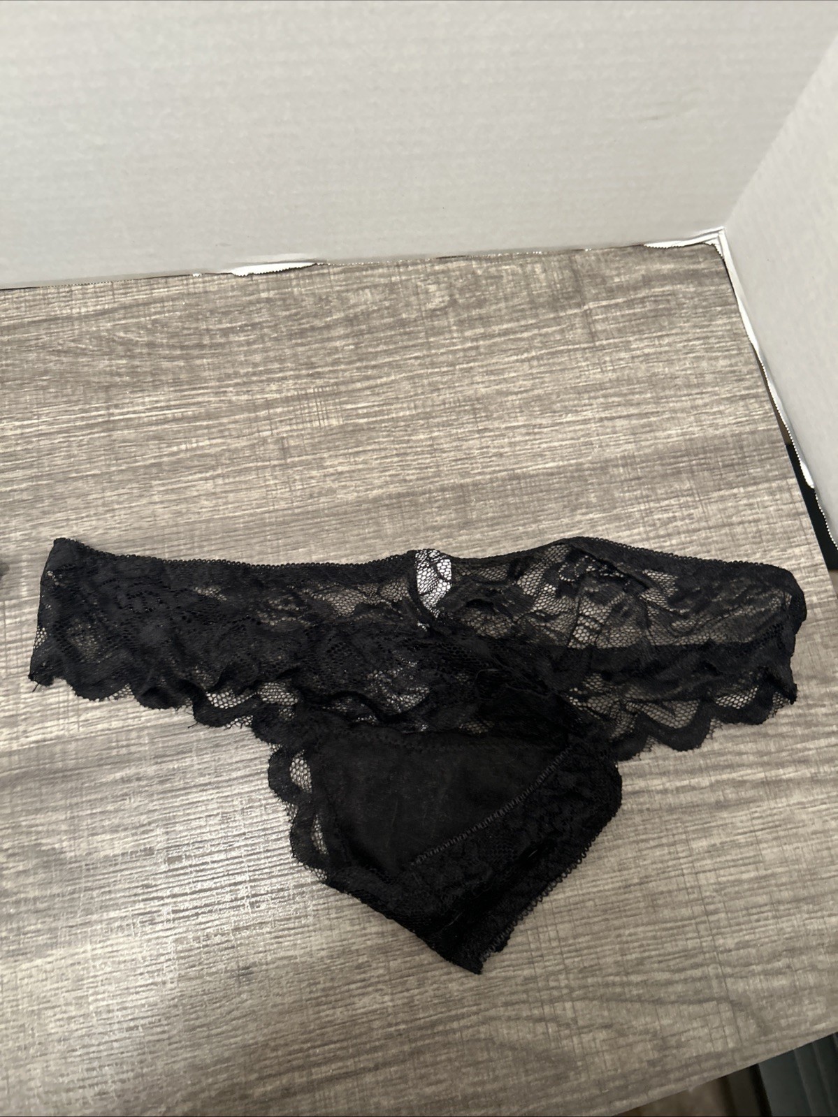 New Black Thong, Extra Large Made In China Not Sure What Happened To The Tag NWT