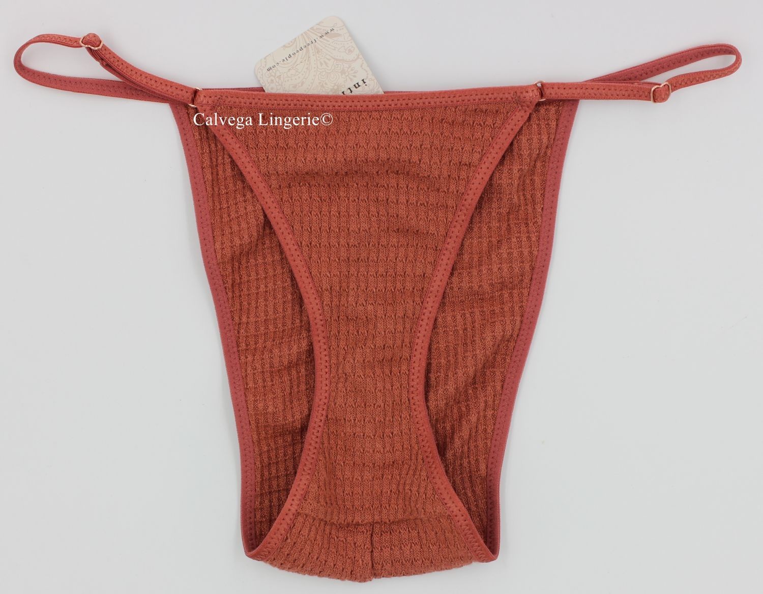 NWT Free People OB1480070 “One of the Girls” Low Rise String Tanga, Terracotta S