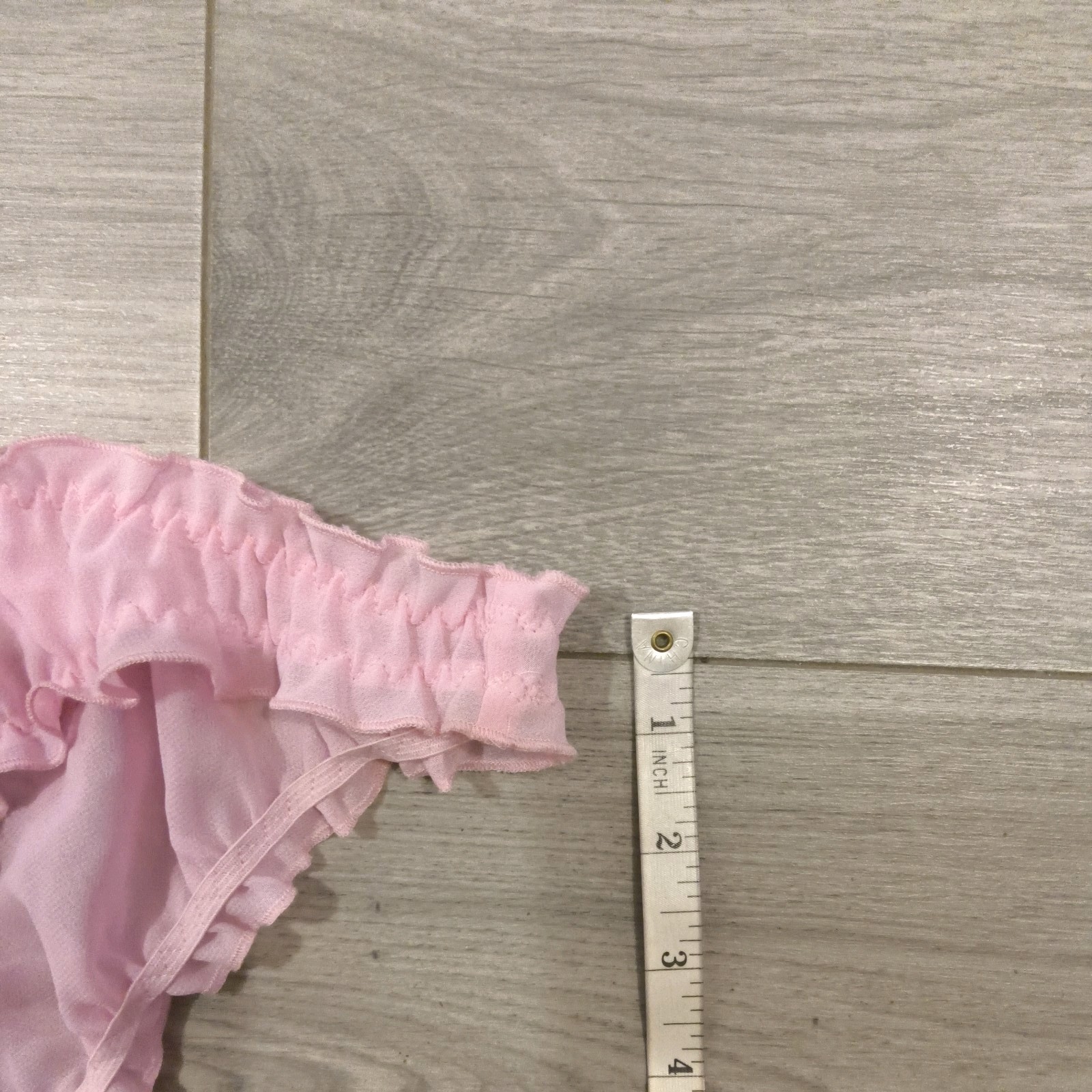 BNWOT Vintage Ann Summers Pink Chiffon & Diamonte Princess Panties Sz Mdm 10-14