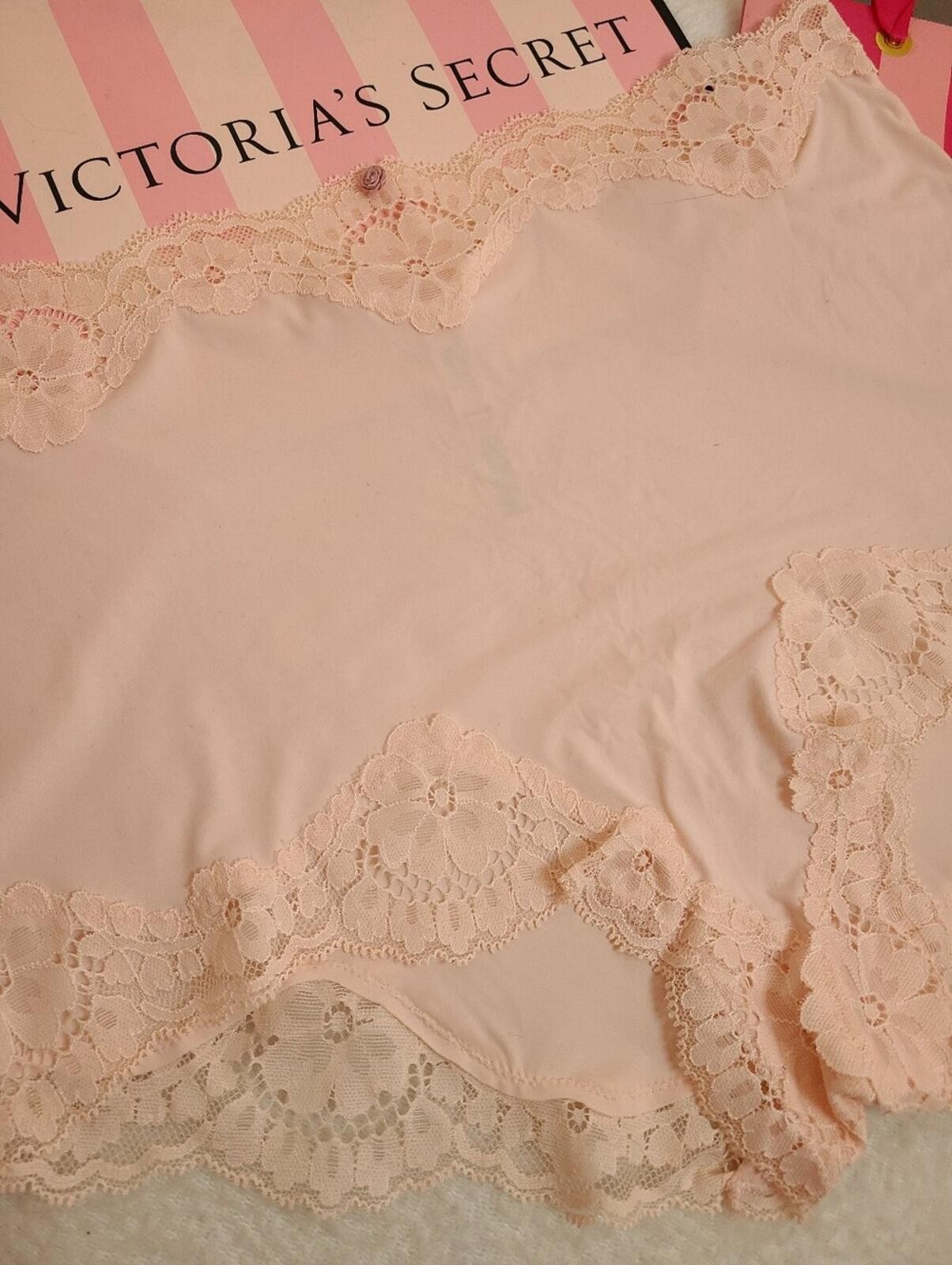 VS Dream Angels Smooth Microfiber Lace High Waist Boyshort Panty Size XL