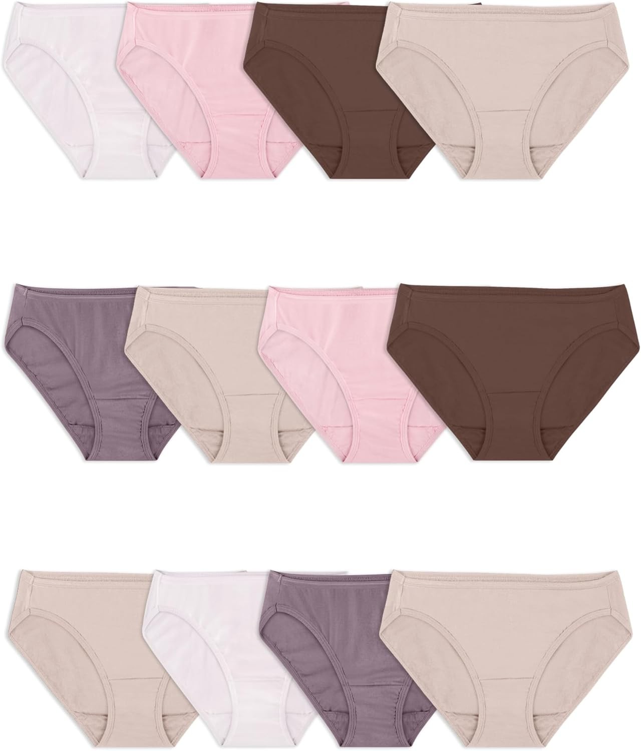 Women’s Eversoft Cotton Underwear Multipacks, Tag Free & Breathable, Size 9
