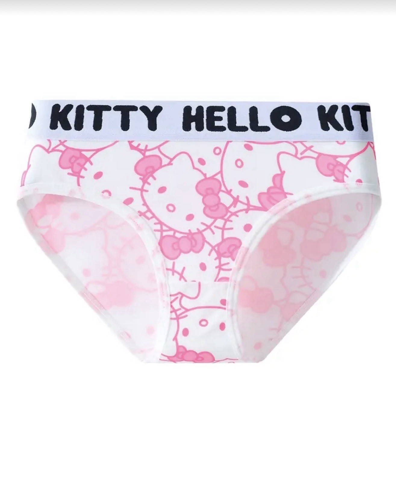 Women’s Teen Hello Kitty Bikini Panties Kawaii White/Black/Pink 2pk X-LARGE