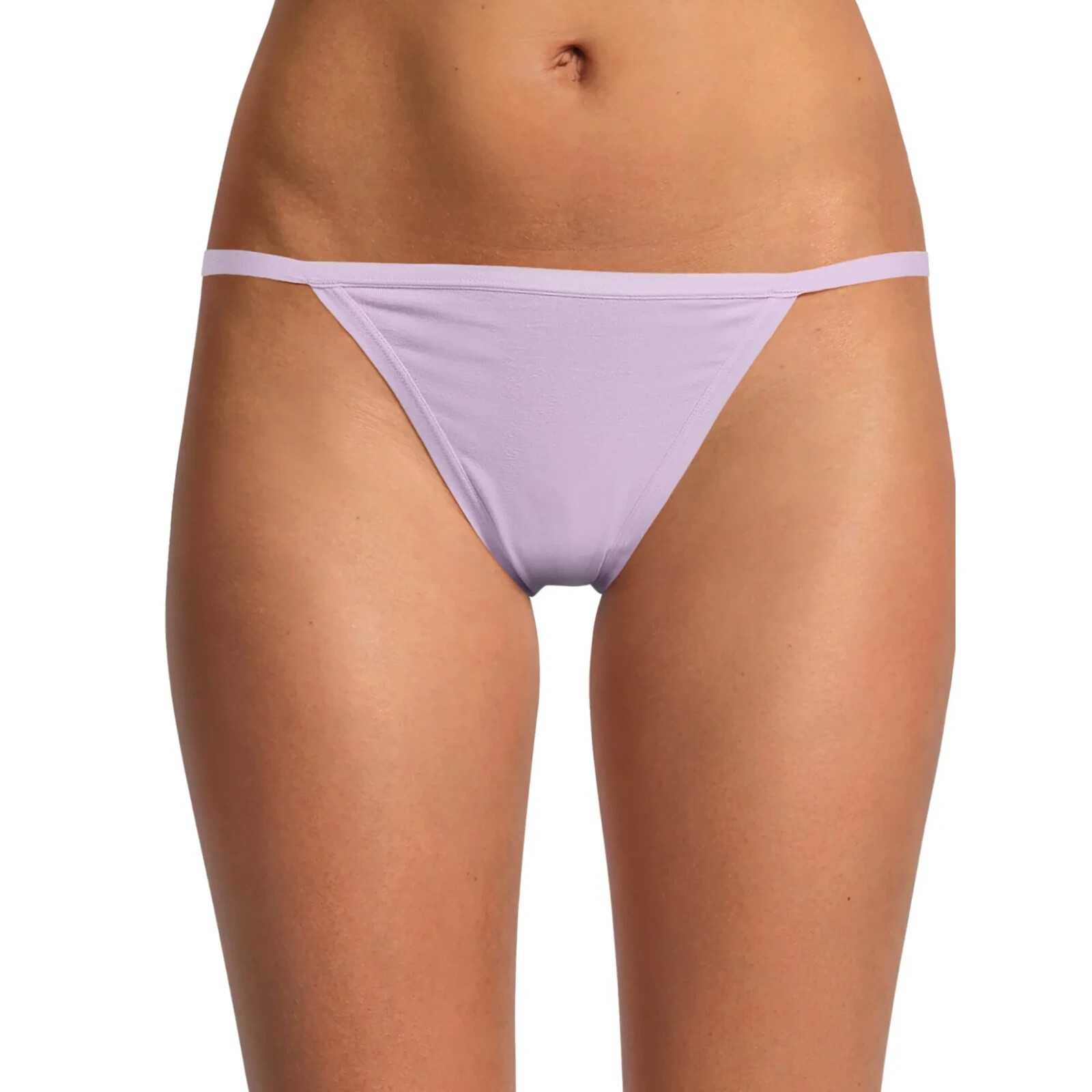 No Boundaries Women’s Cotton String Bikini Panties Size MEDIUM Lavender