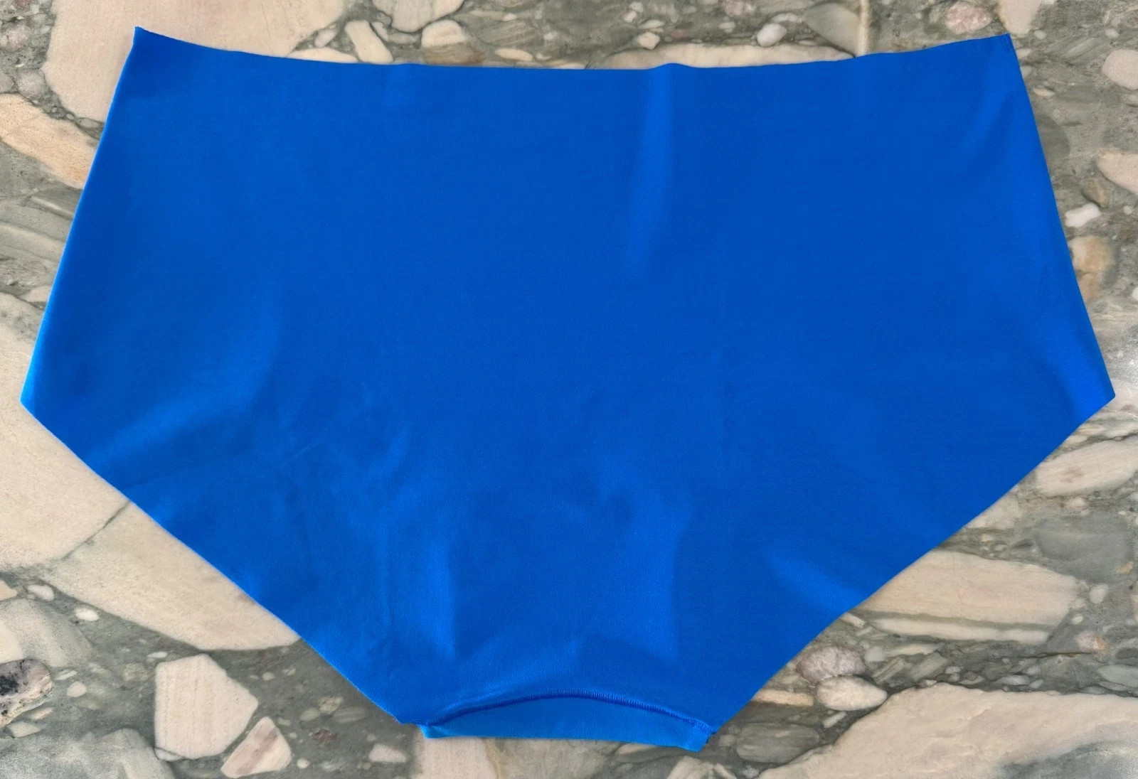 NEW Victoria Secret PINK No Show Shortie Boyshort – Blue & Silver LOVE – XL