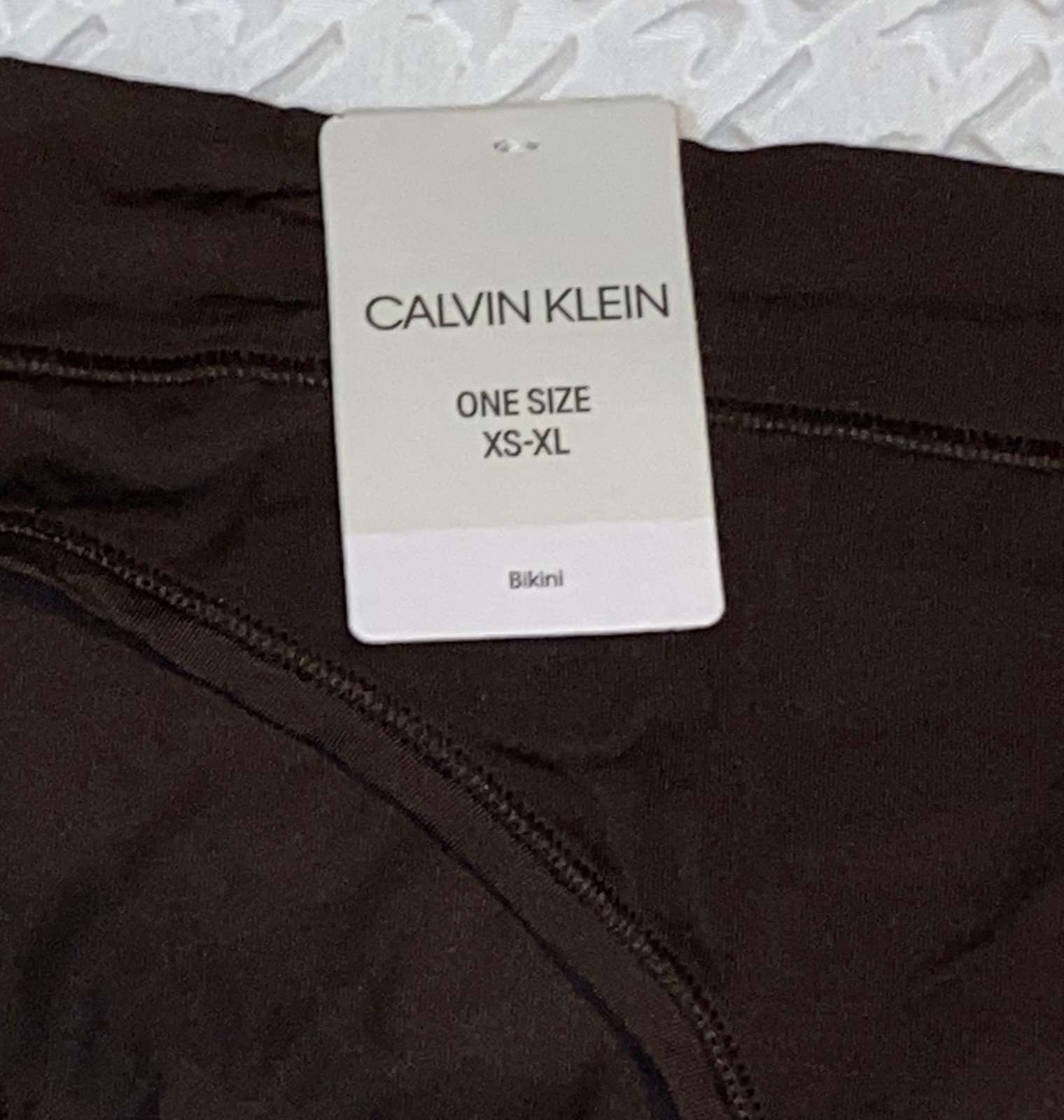 CALVIN KLEIN One Size Dark Brown High Waist Hipster Panty NEW Womens O/S XS-XL