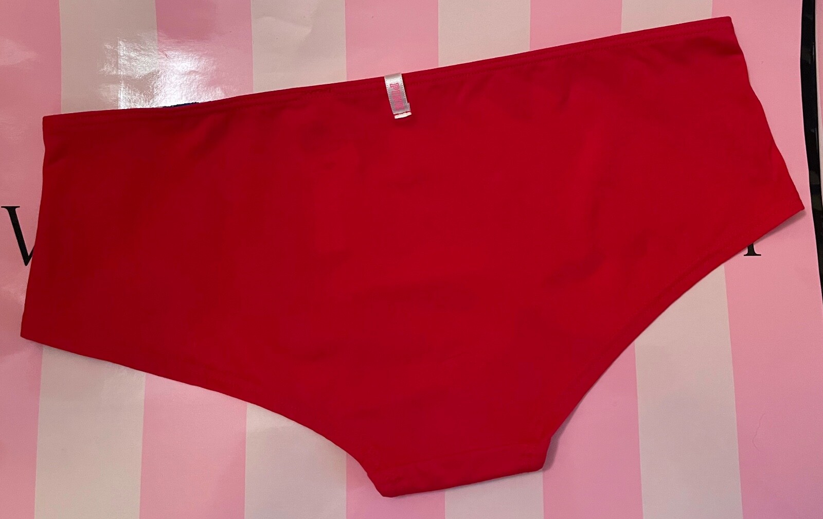 NWT VICTORIA’S SECRET PINK S SMOOTH RED BLUE STAR PATRIOTIC RARE HIPSTER PANTIES