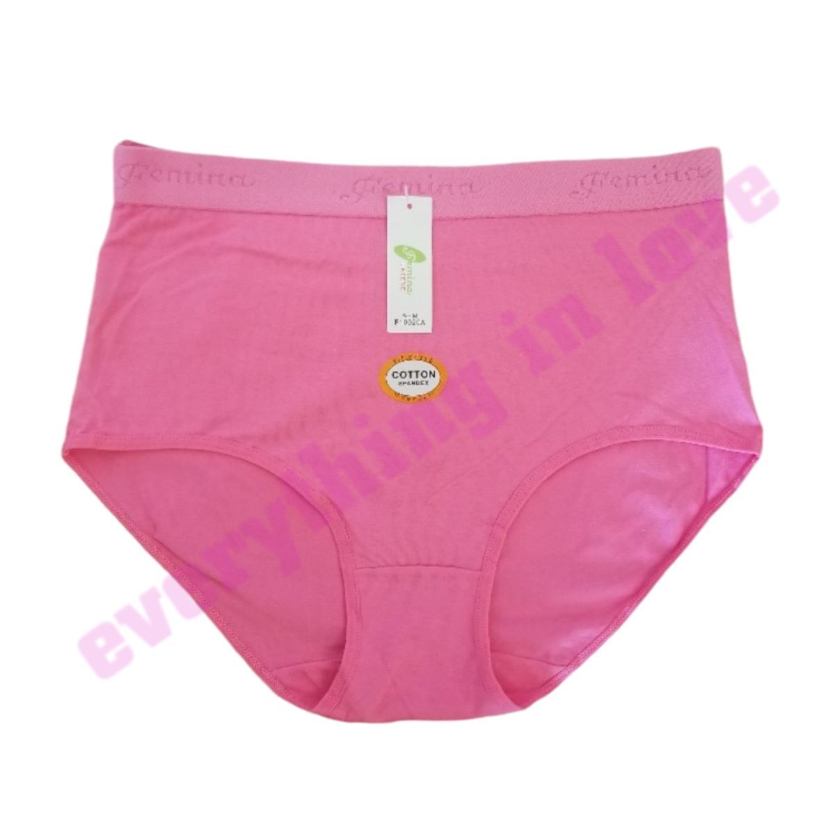 Women Plus Soft Elastic Band Cotton High Waist Comfort Brief Panties Underwears