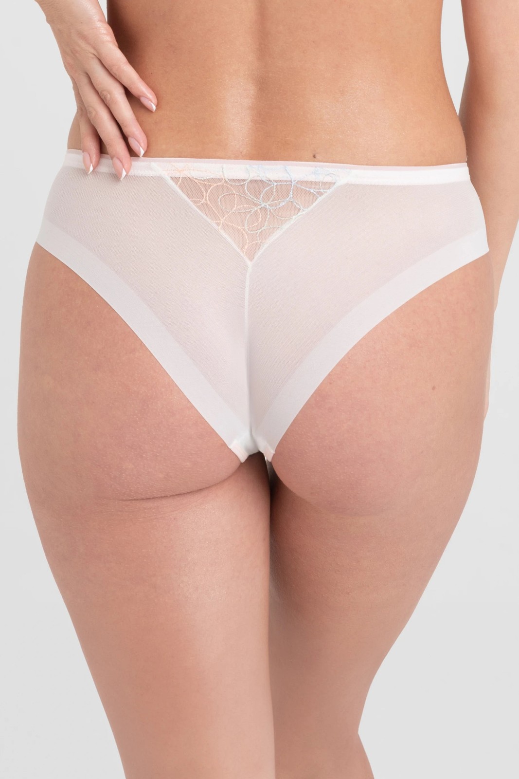 Samanta Fiorella Brazilian Tanga Panty Mesh Women’s Underwear Pastel M300