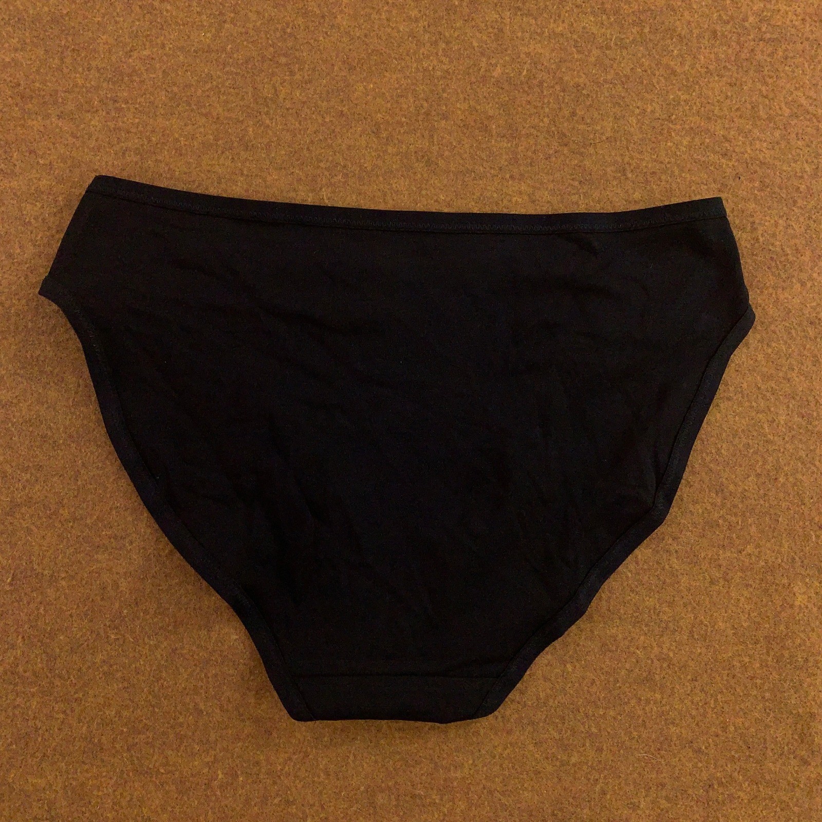 Pact Womens Small Black Organic Cotton Stretch Bikini Underwear Panty New