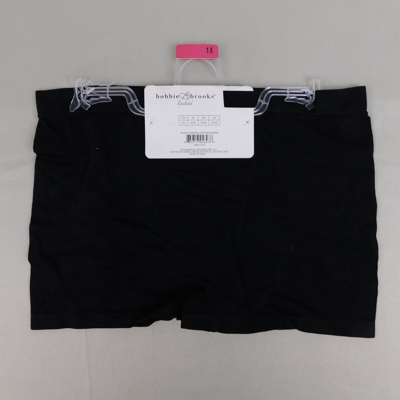 5pc Lot Bobbie Brooks Plus Size Seamless Microfiber Boyshort Panties 1X