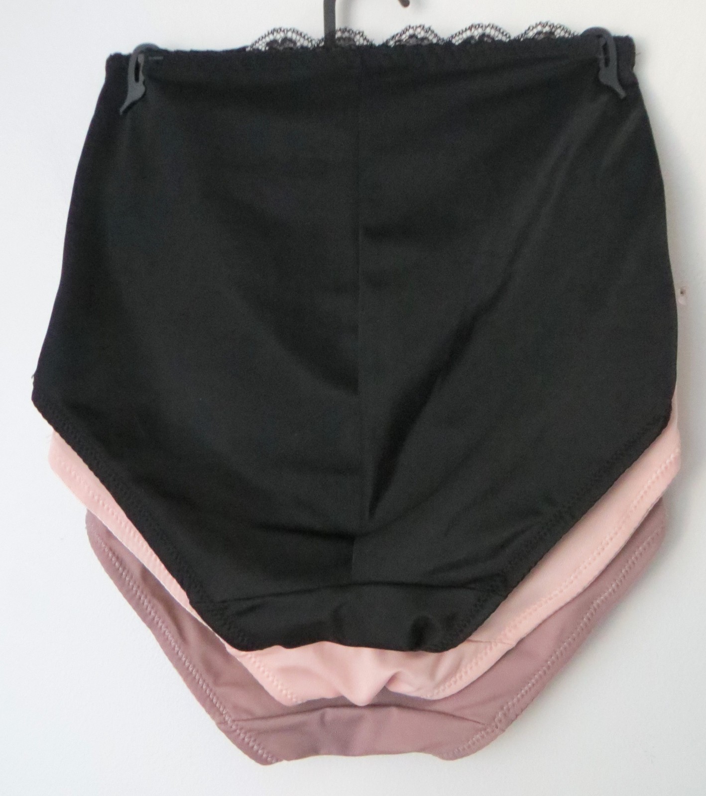 Marilyn Monroe 3pr Lace Shaping Briefs Sz M ~Double Layer Tummy Panel #7305 $42