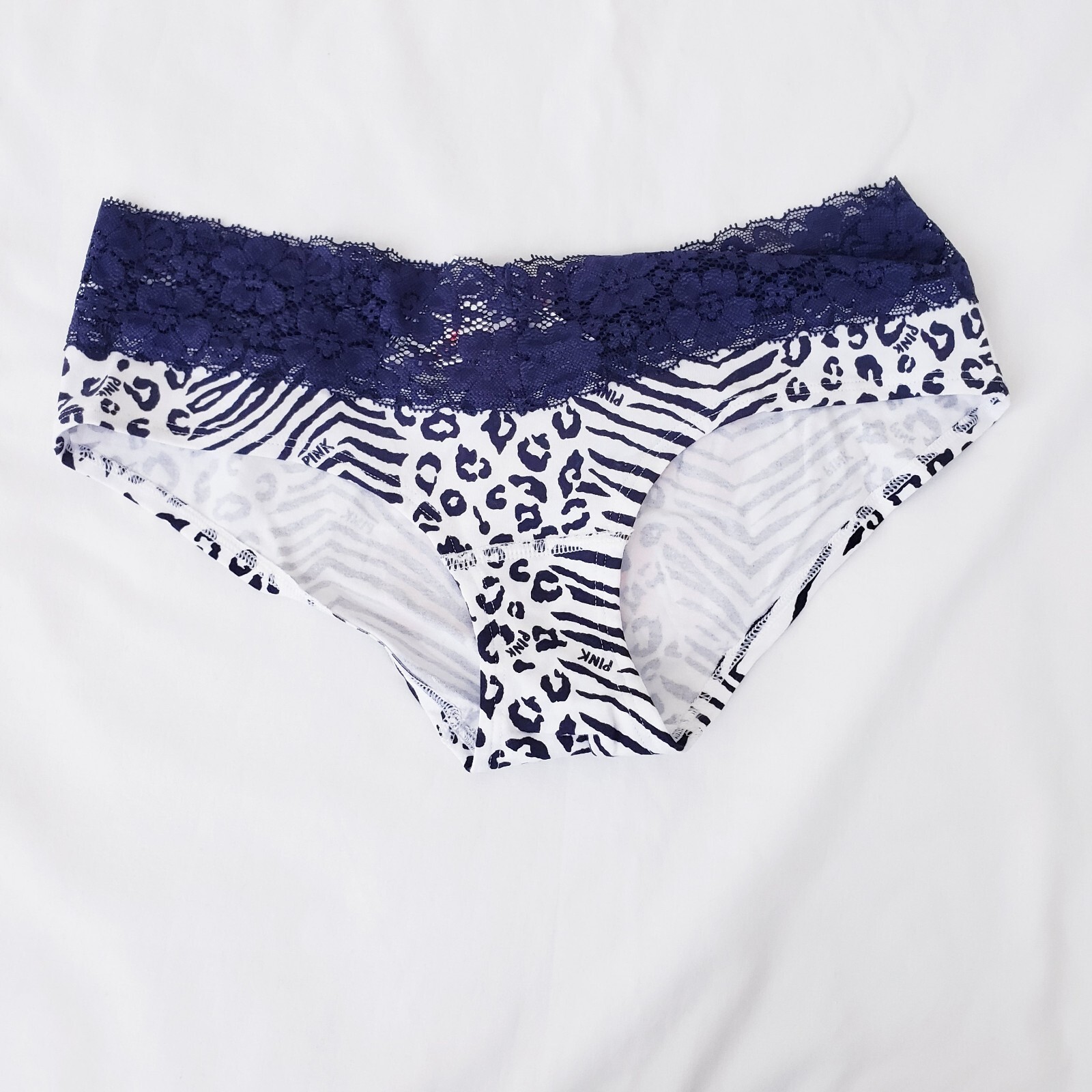 Victoria Secret PINK Panty RARE MLB Detroit Tigers Vintage Lace Bikini Small New