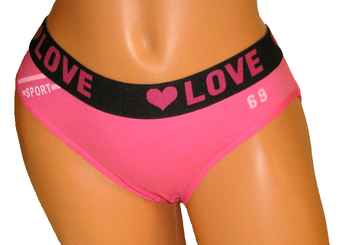 Panties Lingerie 69 Love Sport Dark Pink Bikini Large / XL Adult Gift