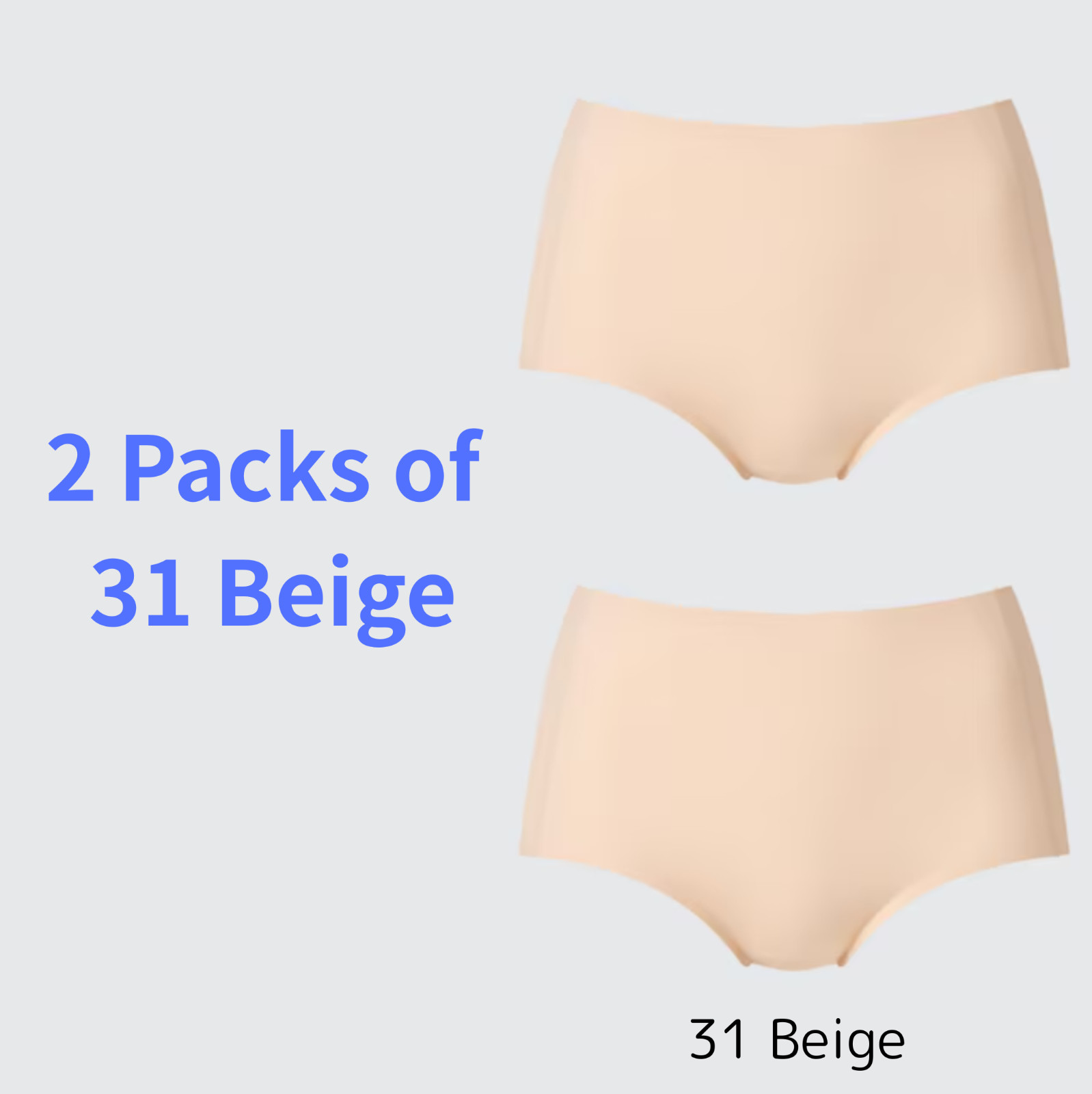 UNIQLO AIRism Seamless Panty Just-Waist 14Color 2-pack Val Vol Disc S-3XL Japan