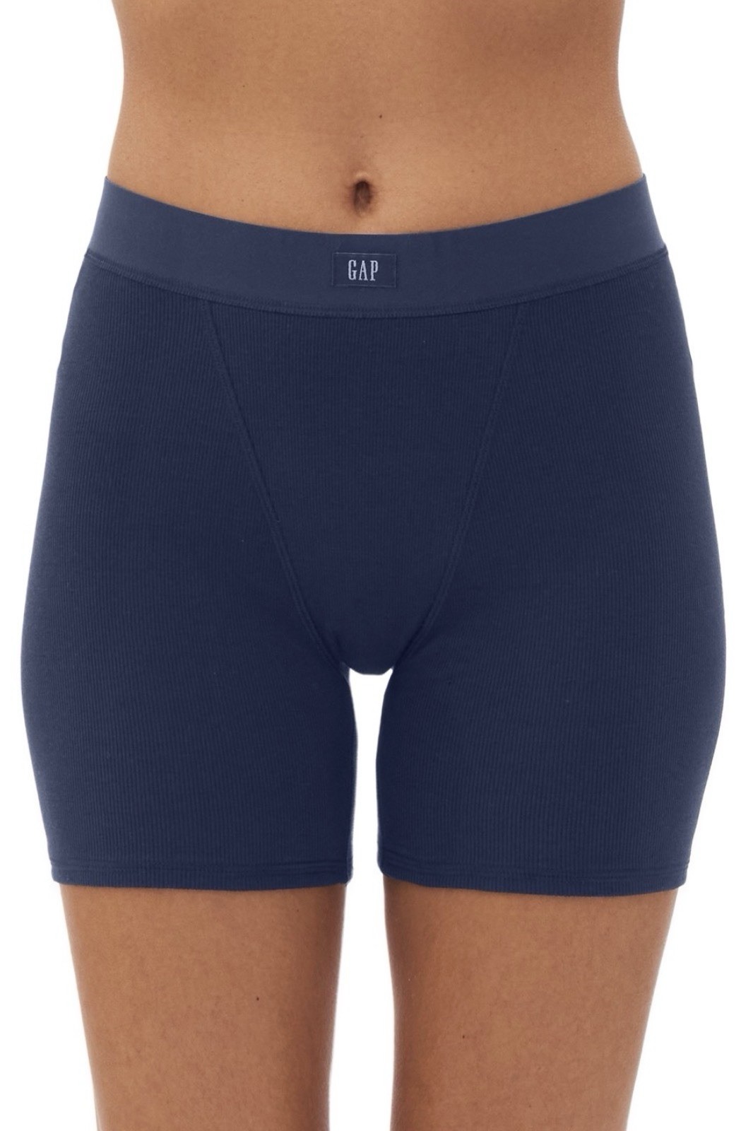 GapBody Women’s Logo Comfort High-Waist Shorts GPW01070, Dark Blue, Large $19.50