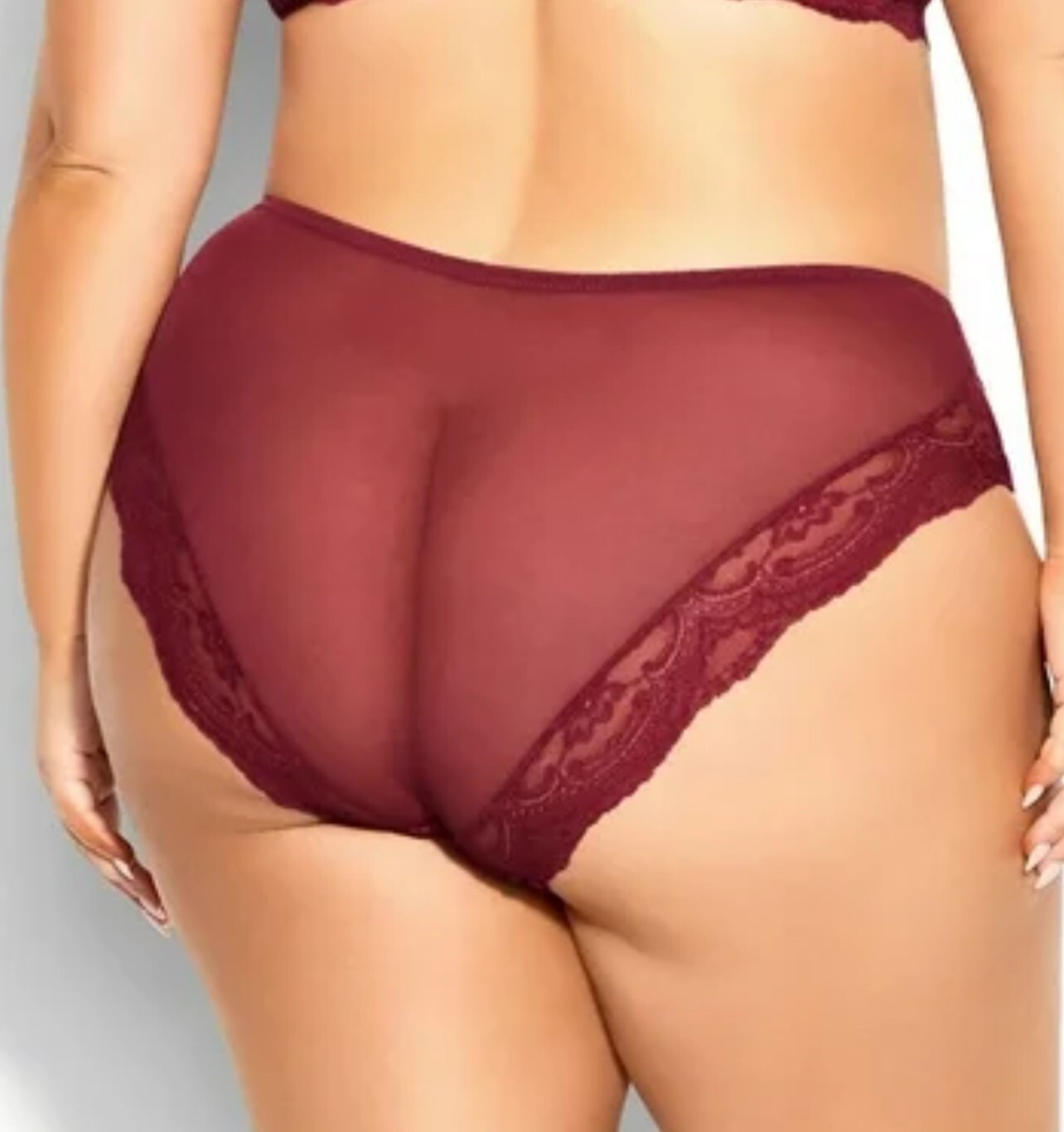 NWT~ City Chic sz 18 Katia Shorty Panties Underwear Raisen color Sexy R3