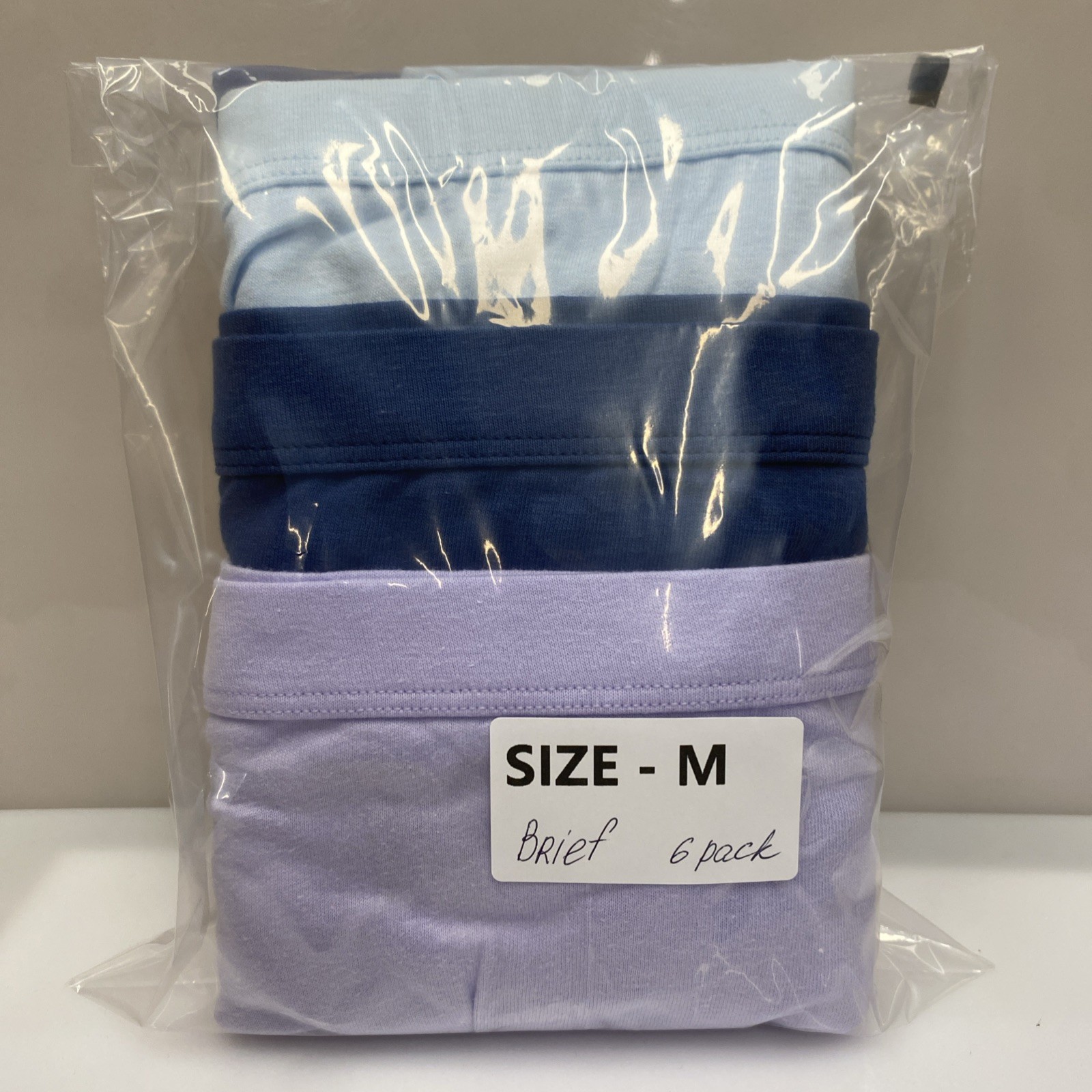 Hanes Womens Tagless Brief 6-Pack Pure ComfortSoft Waistband Sz 6/M❗️No Tag