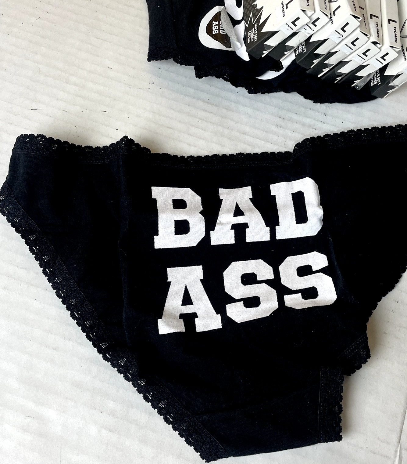 Sock It To Me Women’s Underwear – Bad Ass – Large (Size 31 Waist)
