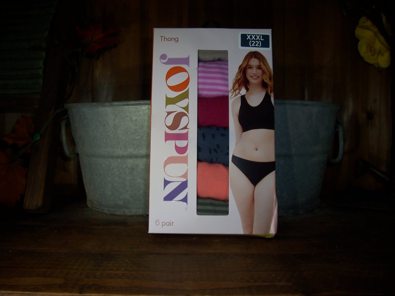 JOYSPUN LADIES WOMENS SEAMLESS THONG UNDERWEAR 6 PAIRS SIZE XXXL 22 SOFT NEW