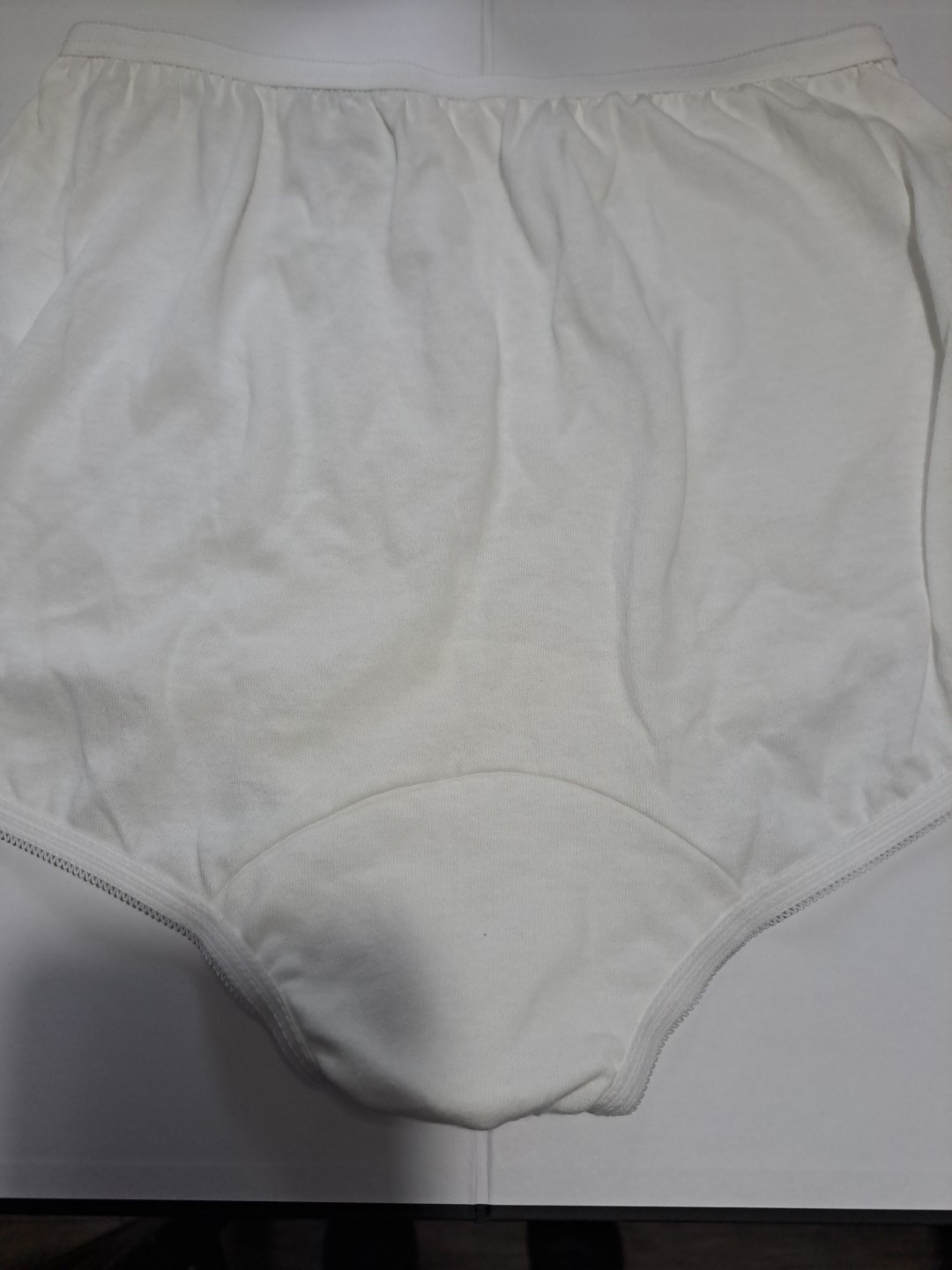 Kim Rogers Soft 100% Cotton White Full Panty Panties Brief #506 Sz 6 USA