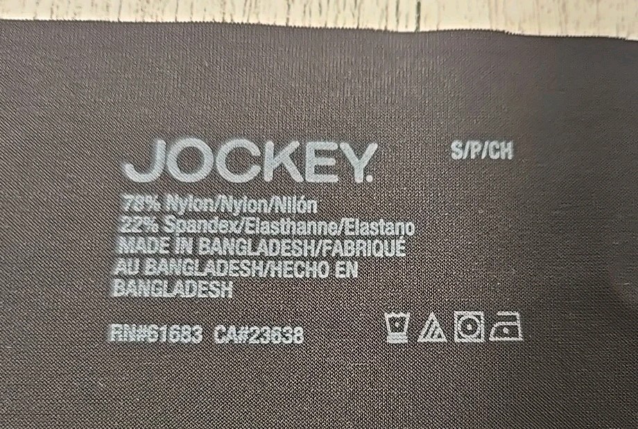 Jockey HIPSTER Small Black Invisible Edge Microfiber Stretch Moisture Wicking