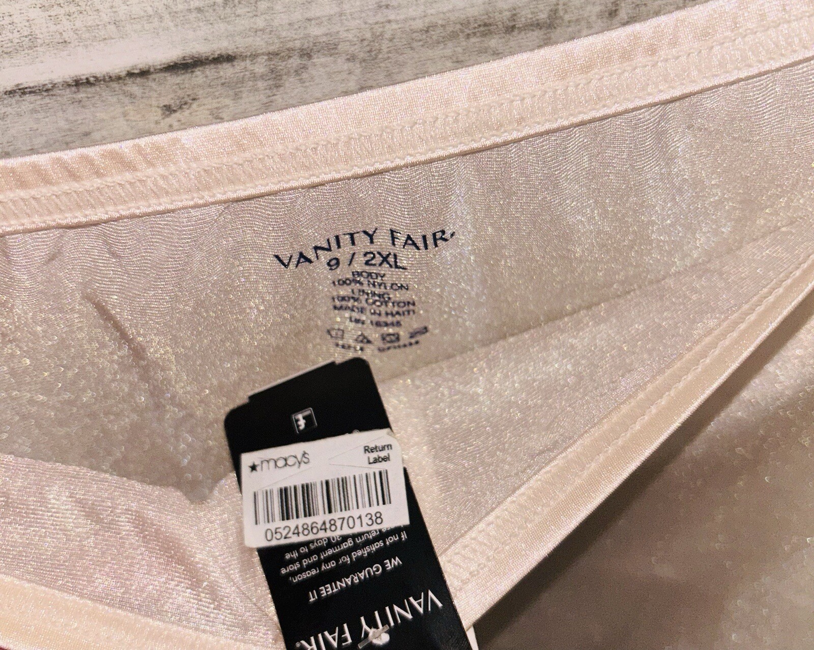 Vanity Fair Perfectly Yours Ravissant Tailored Brief 15712 9 2XL Fawn Color NEW