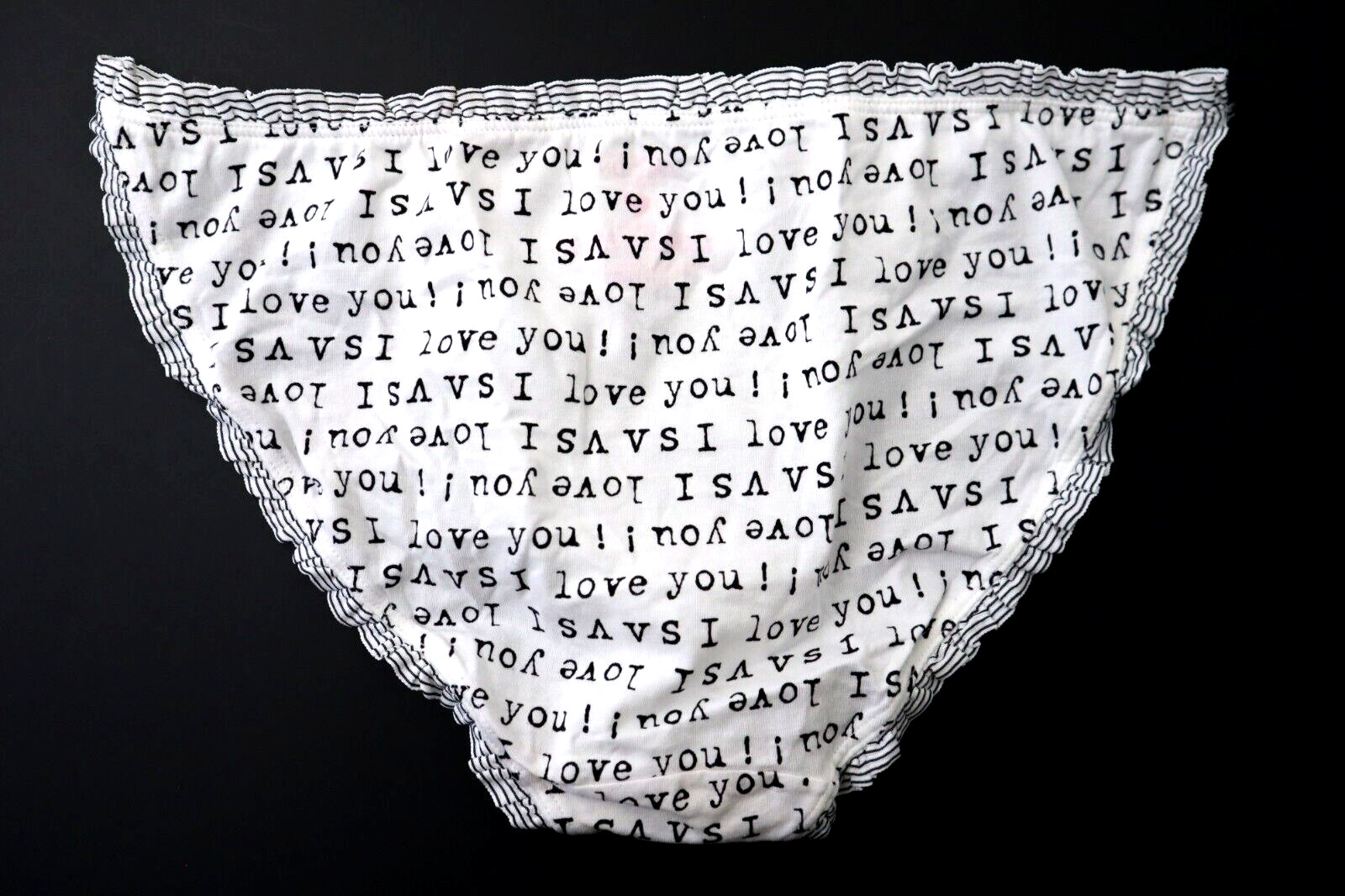 NEW Victoria’s Secret VTG Cotton Lingerie Ruffle String Bikini Panty XL X-LARGE