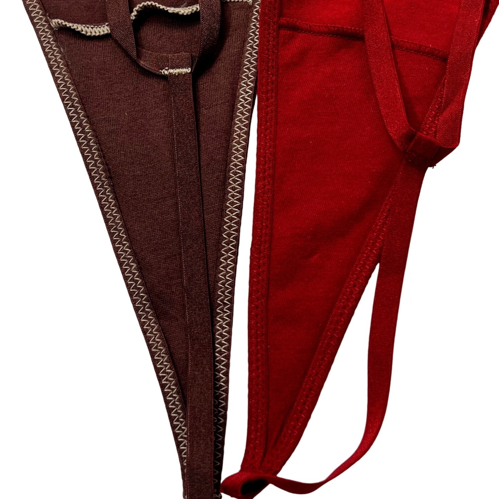 SKIMS Cotton Jersey T-String Thong Lot of 2 Chocolate Brick Womens 4X