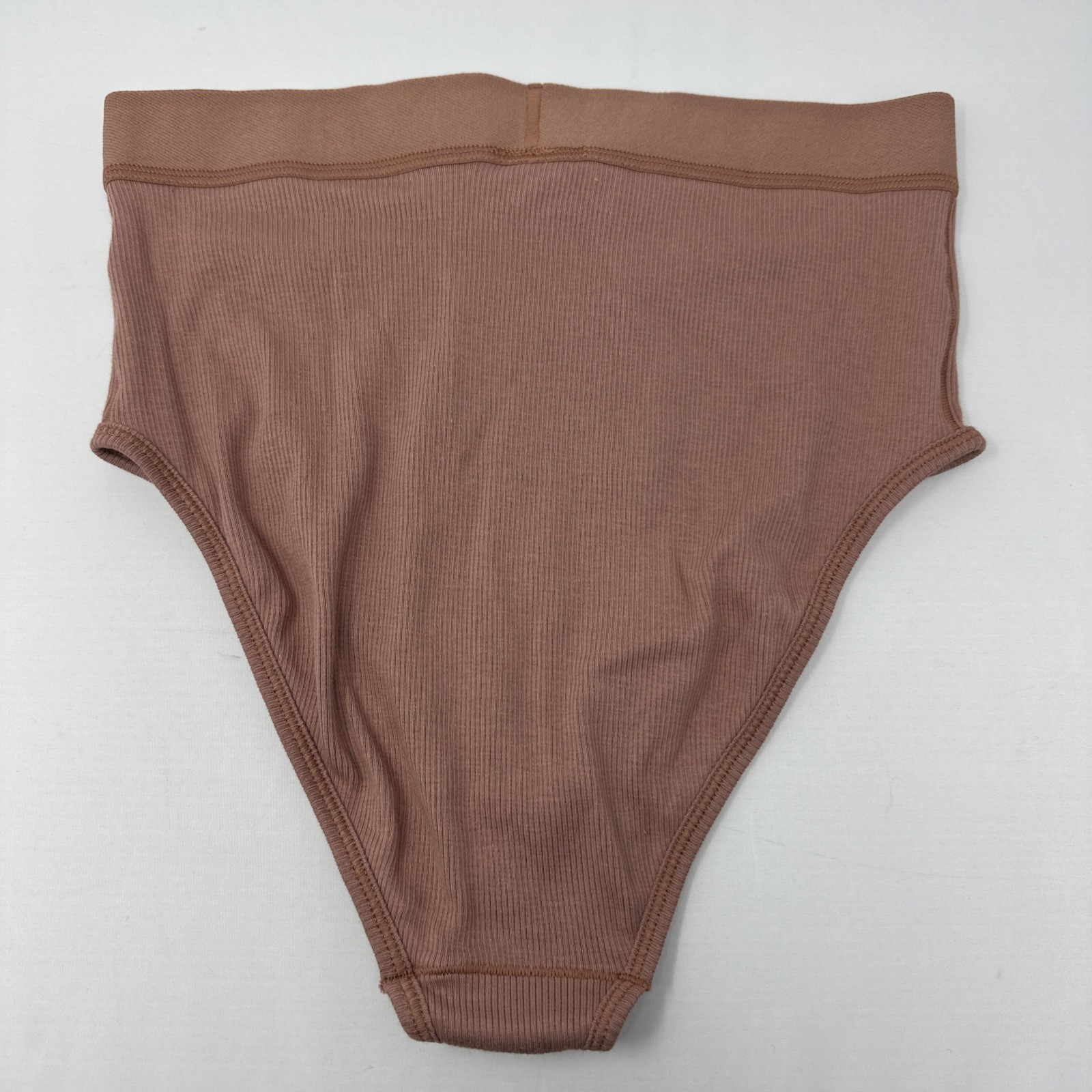 Skims Cotton Rib Briefs Size Medium Color Rose Clay (NWT)