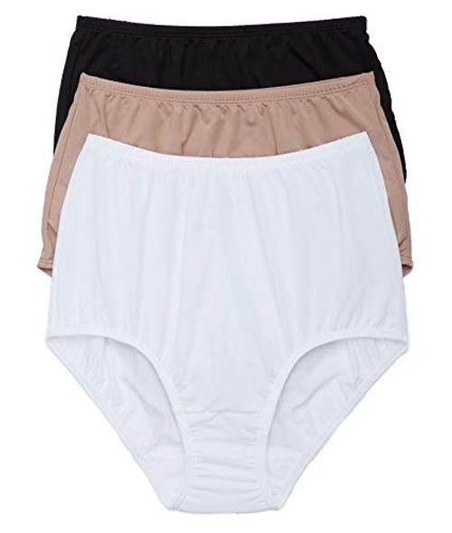 womens Without a Stitch 3 Pack Brief XX-Large Black/Toasted Almond/White
