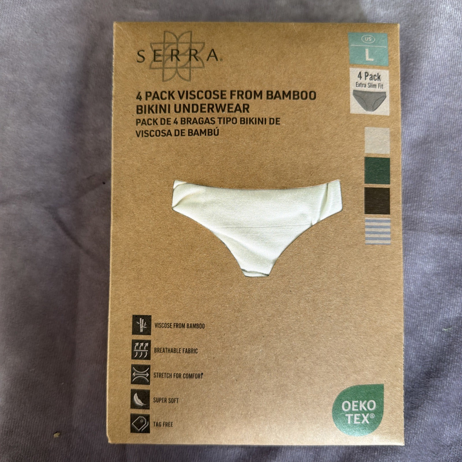 Serra 4 Pack Viscose From bamboo bikini Underwear