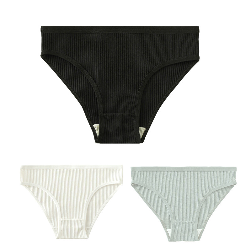 3PCS/LOT Sexy Womens Cotton Panties Briefs Ladies Underwear Lingeries Hipster