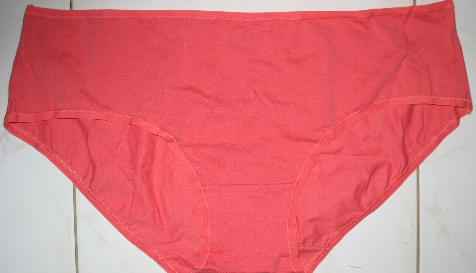 SECRET TREASURES – RN 52469 – NEW – 1X – PEACH – COTTON STRETCH HIPSTER PANTY
