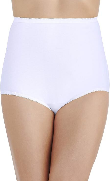 5 Pack Vanity Fair Cotton Briefs 15318 MIX Solid Colors Sz- 6~7~8~9~10 $5 EA