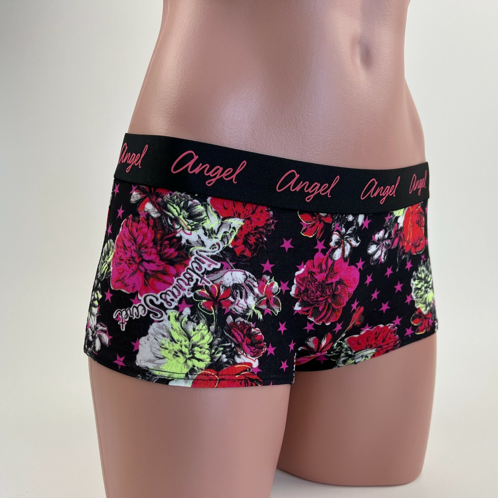 Victoria’s Secret Floral Sortie w/ Black Waistband Multicolor Size S NWT