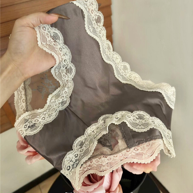 5 Pack Lot Sexy Ladies Womens Lace Satin Panties Underwear Briefs Lingeries Soft