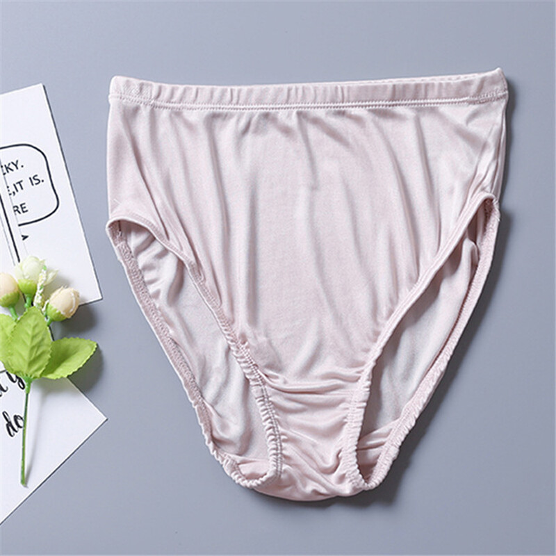 9pcs/lot Women Knitted Briefs Mulberry Silk Underwear Real Silk Lady Panties