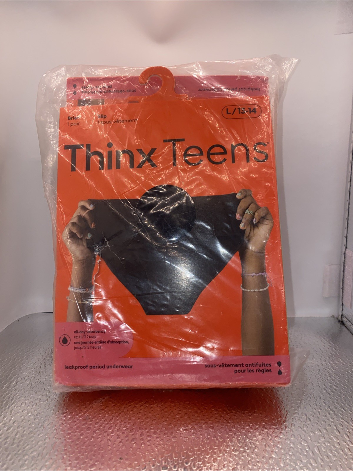 *3 PACK* Thinx Teens Briefs Leakproof Period Underwear, Size XL/15-16