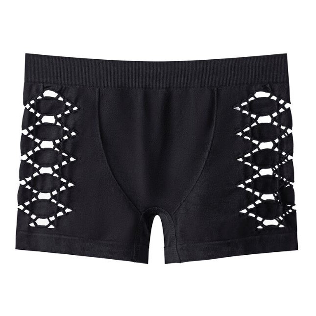 4 Pack Lot Sexy Ladies Womens Hollow Boyshorts Boxer Shorts Panties Underwear