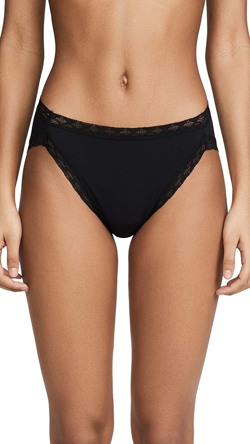Natori 253056 Womens Bliss Cotton French Cut Bikini Briefs Underwear Size XS
