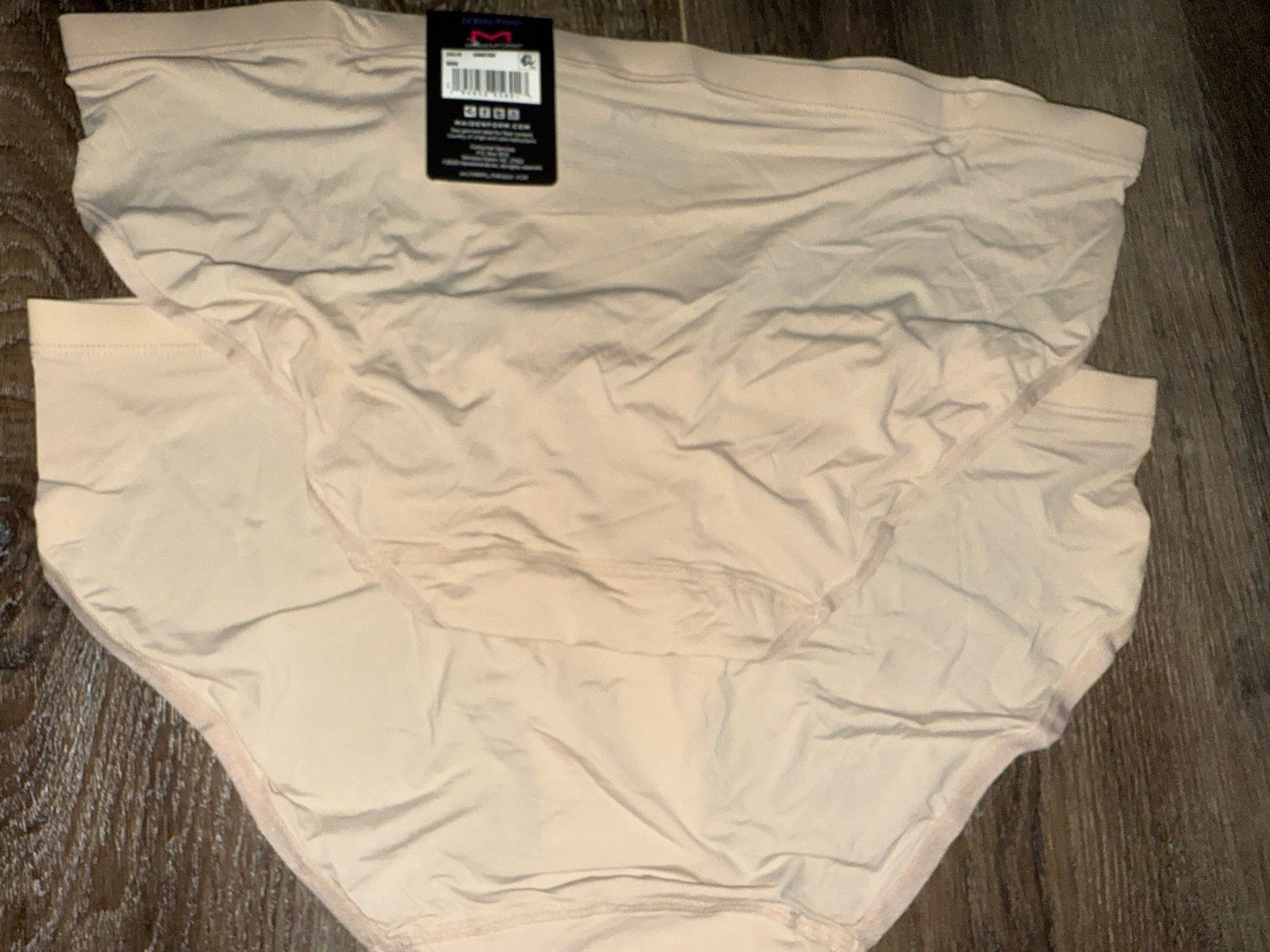 Maidenform 2-Pair Womens Bikini Underwear Nylon Blend Barely There ~ 2XL/9