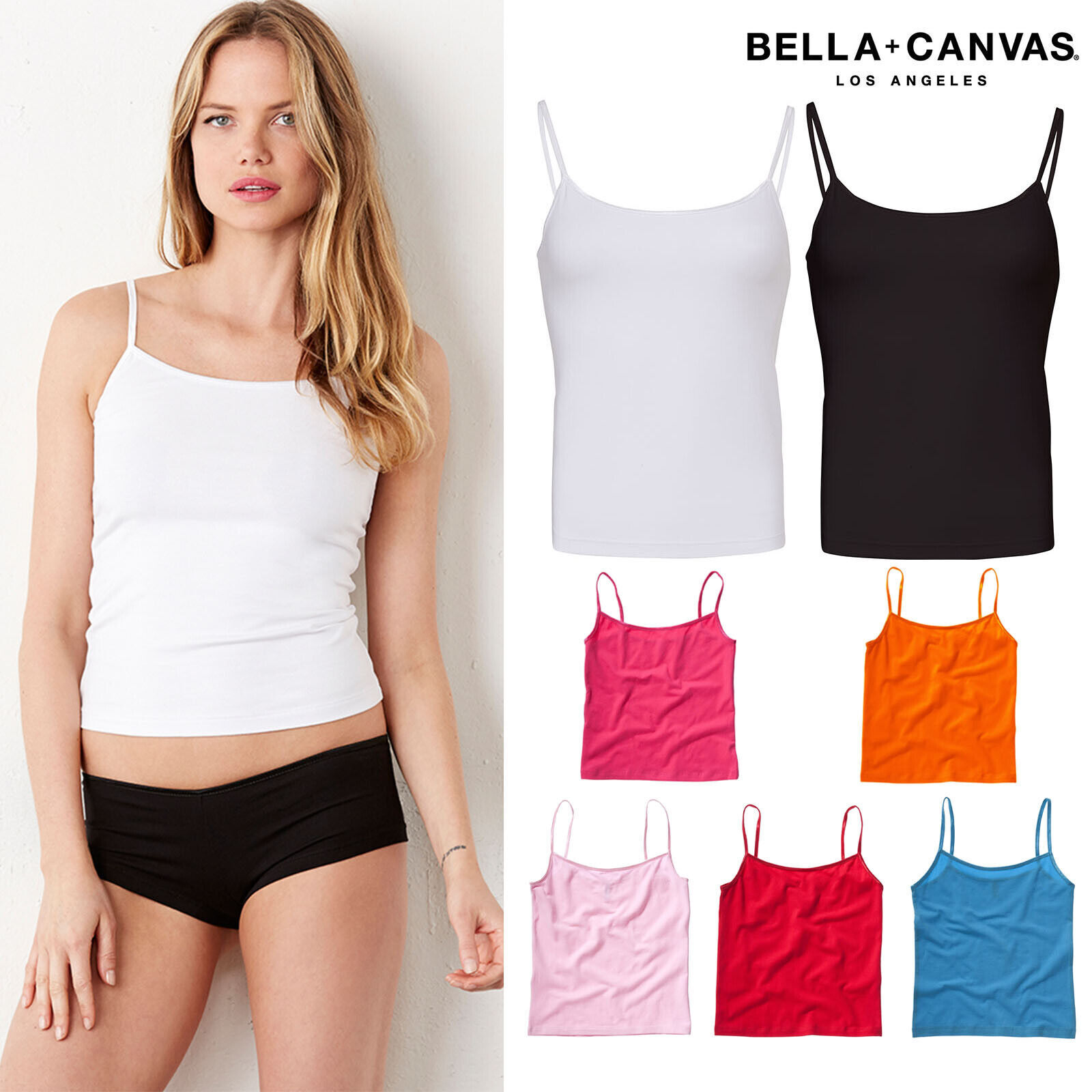 Bella + Canvas Camisole, 600 Black