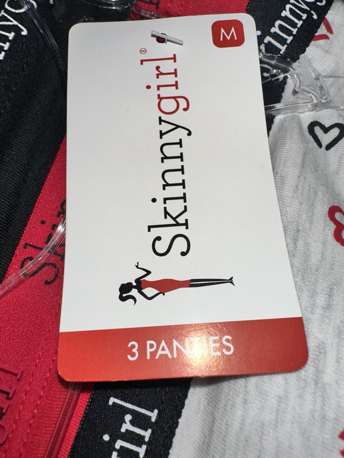 Skinnygirl Womens Cotton Spandex Panties 3-Pack – M New NWT