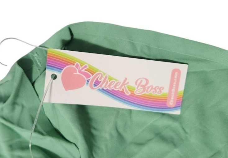 Cheek Boss Panty Womens 2XL Cheeky Brief Underwear Solid Green Panties CB368-39